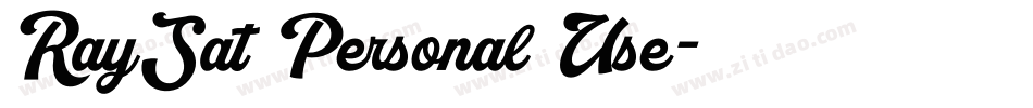 RaySat Personal Use字体转换